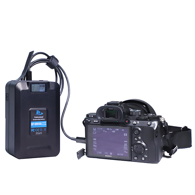 V口电池V型卡口电池大容量10000mah 适用广播级摄影机 摄像灯 补光灯  